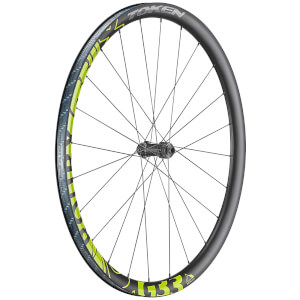 Token RoubX Prime Disc Carbon Tubeless Ready Neon Gravel Wheelset - Shimano
