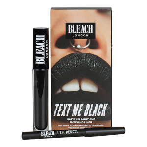 BLEACH LONDON Lip Kit Text Me Black