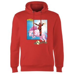 Sudadera Marvel Deadpool Batalla Unicornio - Rojo