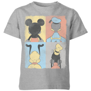 T-Shirt Enfant Disney Donald Duck Mickey Mouse Pluto Dingo - Gris