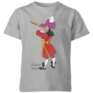 Disney Peter Pan Captain Hook Classic Kids' T-Shirt - Grey