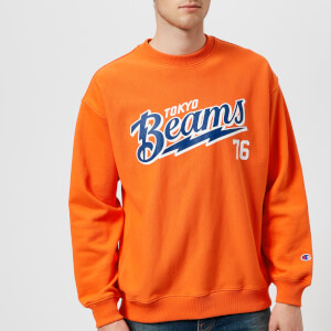 Champion X Beams Men's Crew Neck Sweatshirt - Orange