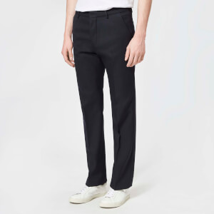 AMI Men's Straight Fit Trousers - Navy
