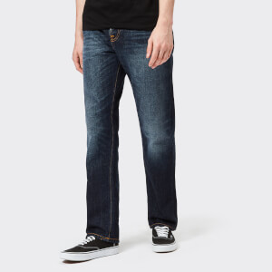 Nudie Jeans Men's Sleepy Sixteen Straight Jeans - Authentic Dark