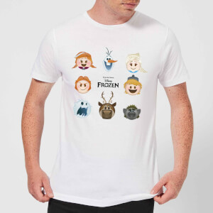 T-Shirt Homme La Reine des Neiges - Emoji - Blanc