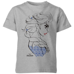 T-Shirt Disney Frozen Elsa Sketch Strong - Grigio - Bambini