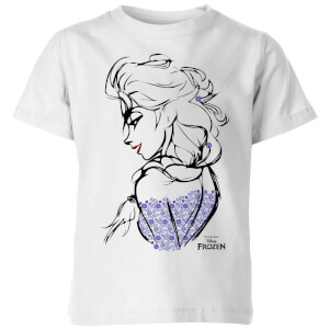 Disney Frozen Elsa Sketch Kids' T-Shirt - White