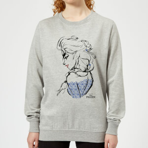 Disney Frozen Elsa Sketch Women's Sweatshirt - Grey