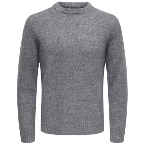 Only & Sons Men's Patrick Premium Jumper - Mid Grey Marl