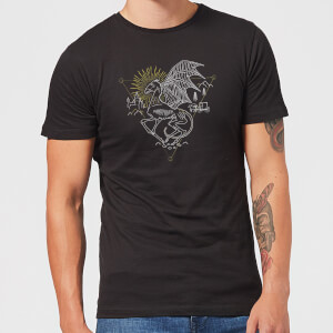 Harry Potter Thestral Line Art Herren T-Shirt - Schwarz
