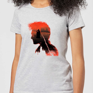 Harry Potter Harry Silhouette Battle Dames T-shirt - Grijs