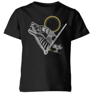 Harry Potter Werewolf Line Art Kids' T-Shirt - Black