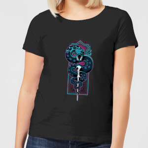 Harry Potter Neon Nagini Damen T-Shirt - Schwarz