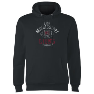 East Mississippi Community College Lions Football Distressed Hoodie - Black