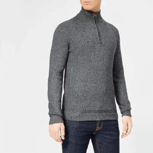 Ted Baker Men's Lohas Half Zip Funnel Knitted Jumper - Charcoal