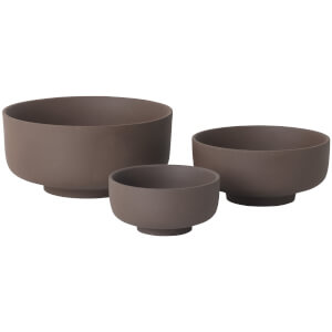 Ferm Living Sekki Bowls - Rust (Set of 3)