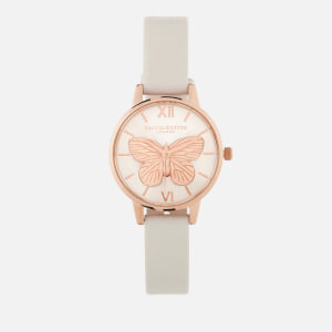 Olivia Burton Women's 3D Butterfly Watch - Blush/Rose Gold