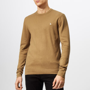 Jack Wills Men's Seabourne Classic Crew Knit Jumper - Sand