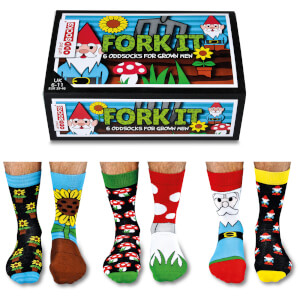 United Oddsocks Men's Fork it Socks Gift Set