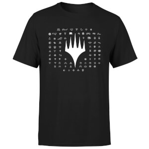 T-Shirt Homme Emblèmes 25e Anniversaire de Magic : The Gathering - Noir