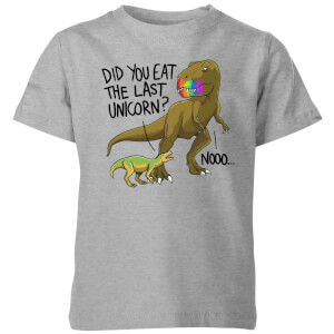 Did You Eat The Last Unicorn? Kids' T-Shirt - Grey