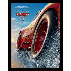 Cars 3 (Beach) Framed 30 x 40cm Print