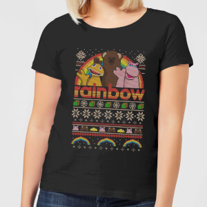 Sweat Femme C'est Noël ! Rainbow - Noir
