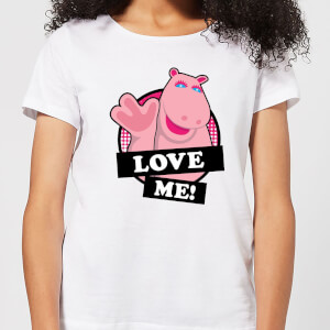 T-Shirt Femme Love Me George Rainbow - Blanc