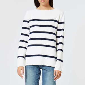 A.P.C. Women's Saint Martin Jumper - White/Blue