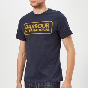 Barbour International Men's Essential Large Logo T-Shirt - Navy