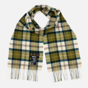 Barbour Men's Tartan Lambswool Scarf - Ancient
