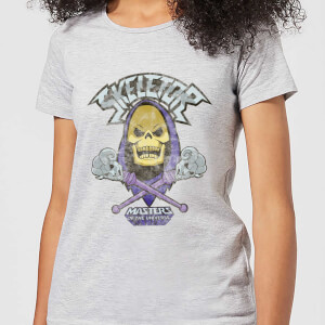 He-Man Skeletor Distressed Women's T-Shirt - Grey
