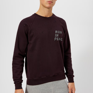 Satisfy Men's R.I.P Moth Eaten Sweatshirt - Dark Plum
