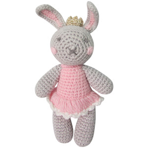 Albetta Crochet Beatrice Bunny Rattle Toy