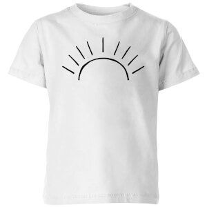My Little Rascal Sun Linework Kids' T-Shirt - White
