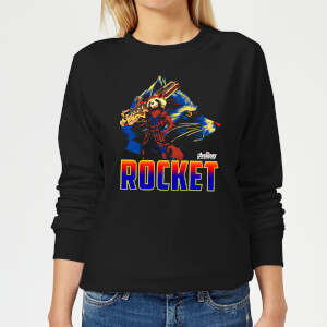 Avengers Rocket Women's Sweatshirt - Black