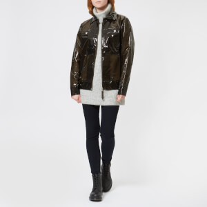 RAINS Women's Ltd Boxy Jacket - Glossy Brown