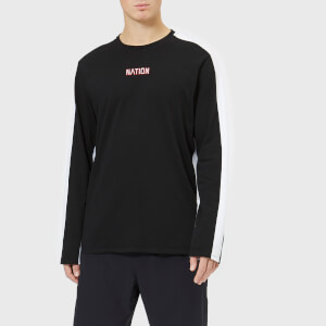 P.E Nation Men's Turnover Long Sleeve Top - Black/White