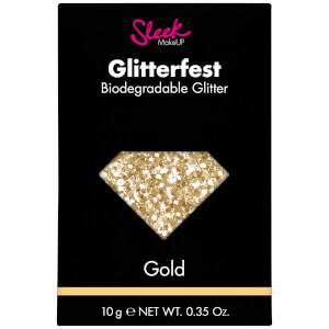 Sleek MakeUP Glitterfest Biodegradable Glitter - Gold 10 g