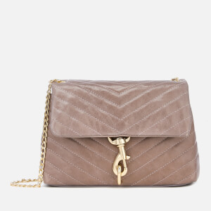 Rebecca Minkoff Women's Edie Quilted Fiore Cross Body Bag - Mink