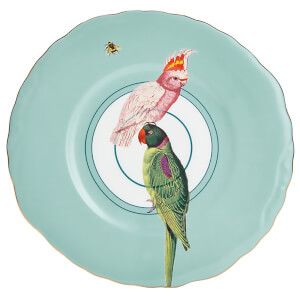 Yvonne Ellen Parrot Plate - Blue