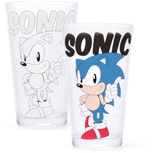 Sonic The Headgehog Colour Changing Glass