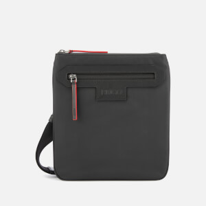 HUGO Men's Stone Single Zip Cross Body Bag - Black