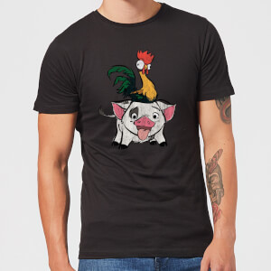 Disney Moana Hei Hei and Pua Men's T-Shirt - Black