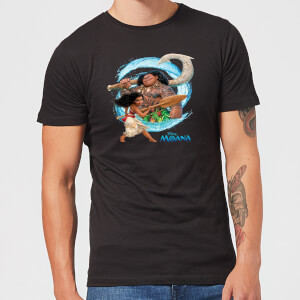 Disney Moana Wave Men's T-Shirt - Black