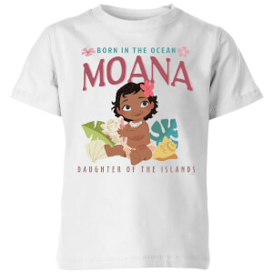 Moana Born In The Ocean Kinder T-shirt - Wit