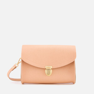 The Cambridge Satchel Company Women's Push Lock Cross Body Bag - Flax Matte Saffiano