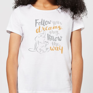 Dumbo Follow Your Dreams Women's T-Shirt - White