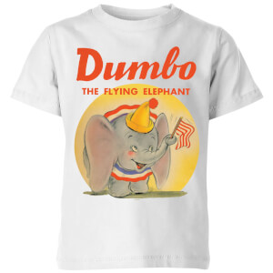 T-Shirt Enfant Flying Eléphant Vintage Dumbo Disney - Blanc