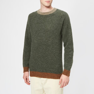 Howlin' Men's Captain Harry Trim Detail Knitted Jumper - Leaf